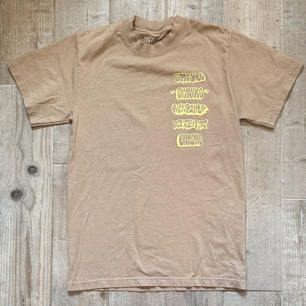 Empyre Tan Tee with Yellow Graphic